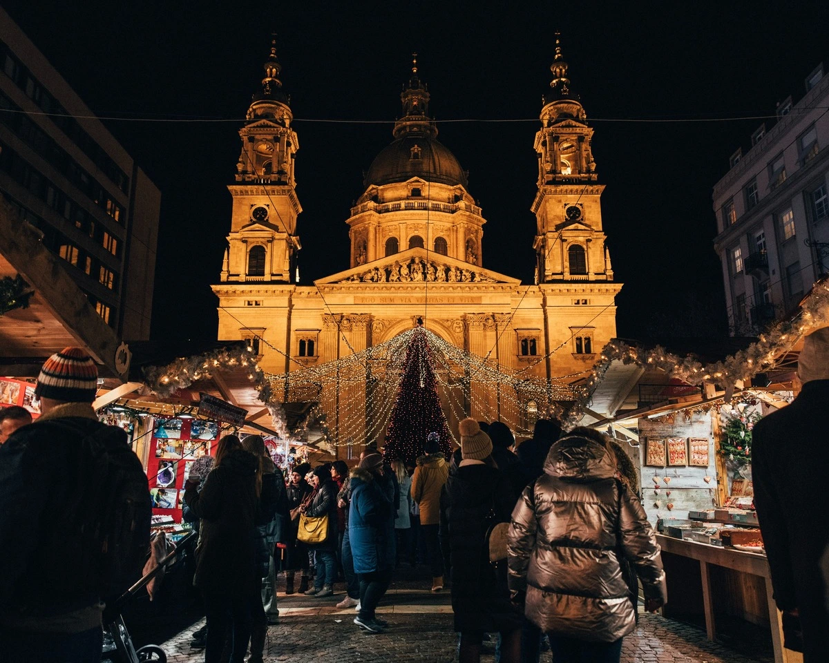 Budapest St. Stephen's Basilica Christmas Market