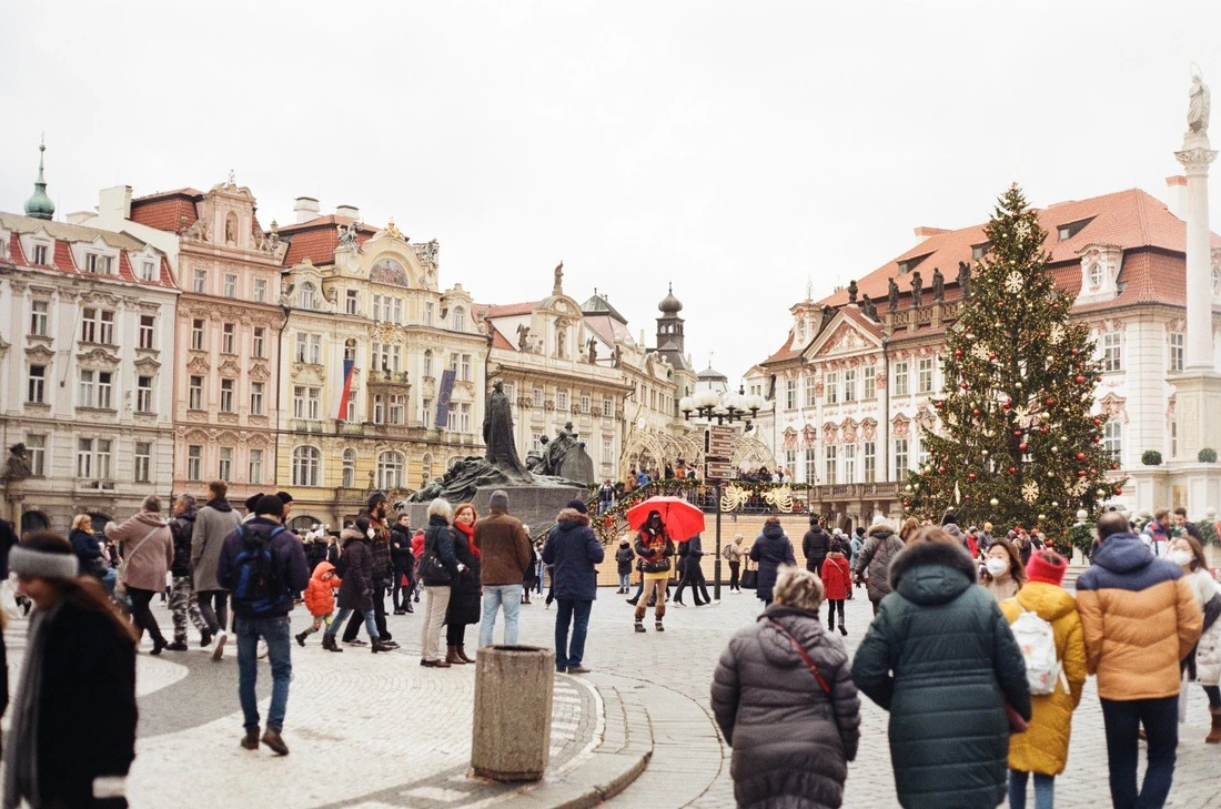 Christmas market in Old Town Square Prague
