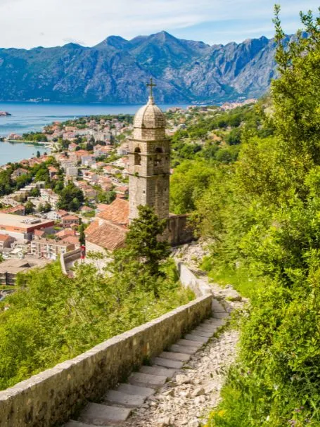 Overlooking the Old Town of Kotor