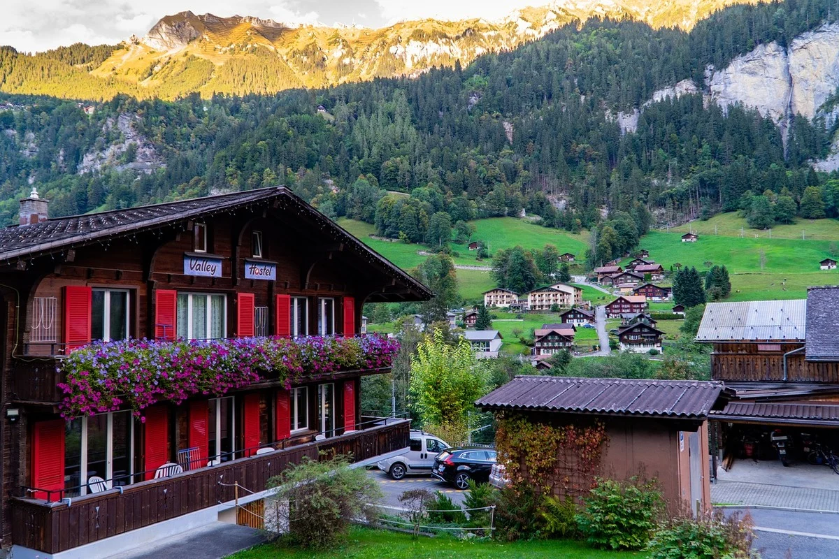 View of a Switzerland Hostel