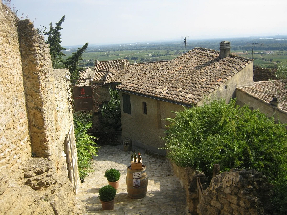 The village of Chateauneuf du Pape