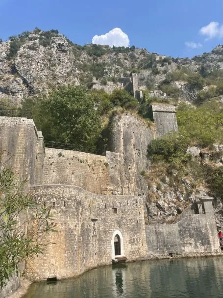 Exterior of the Old Town Kotor in Montenegro