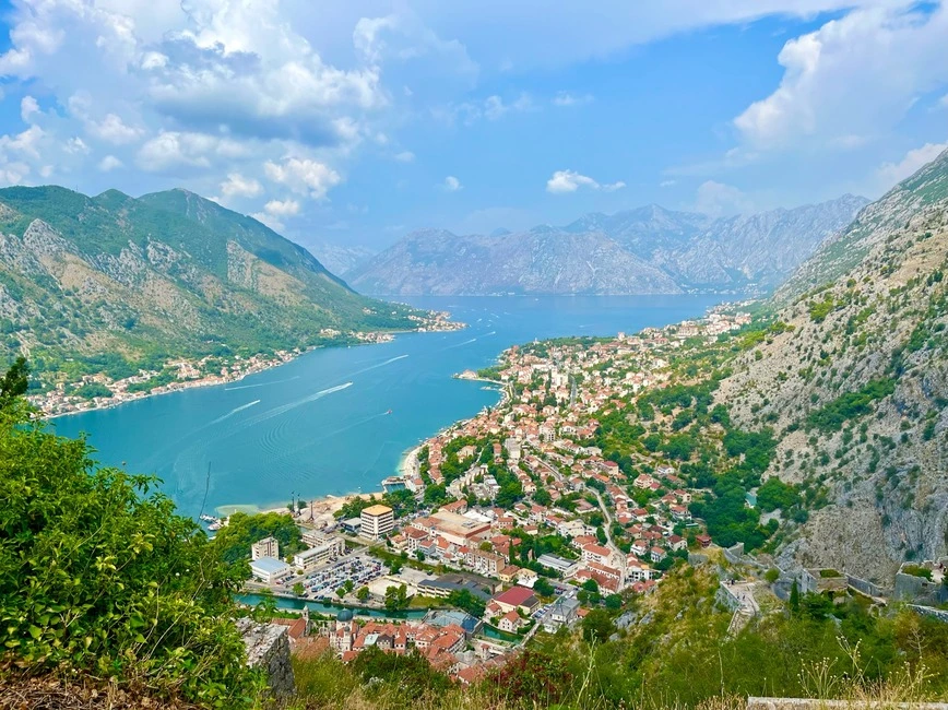 Hiking up to San Giovanni Castle in Kotor, Montenegro