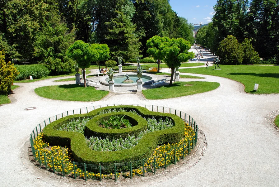 The Tivoli Park Gardens in Ljublijana