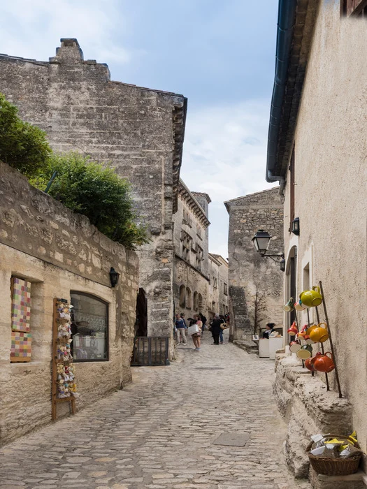 The stone cobbled alleyways in Les Baux-de-Provence