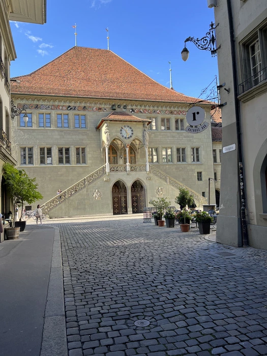 A grand building located in the Old City of Bern