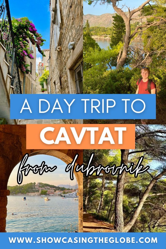 Day trip to Cavtat from Dubrovnik Pinterest Pin