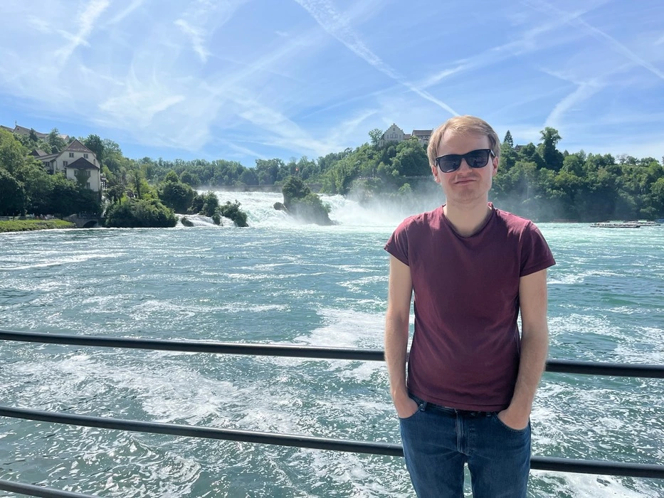 Me at Rhine Falls Switzerland