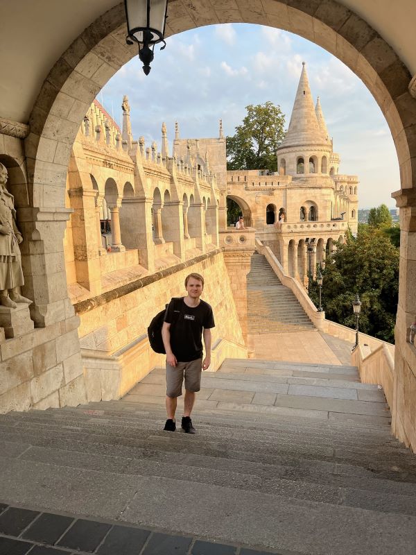 Me at Fishermans Bastion Budapest